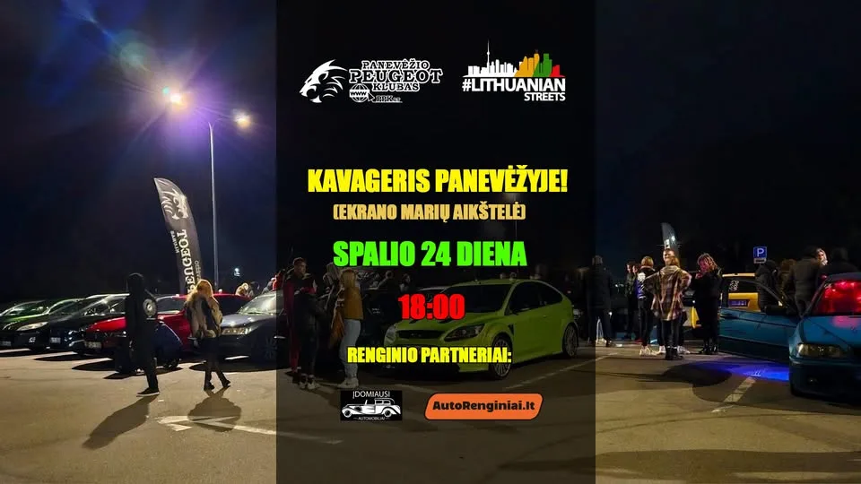 Kawowe spotkanie samochodowe w Poniewieżu 2026