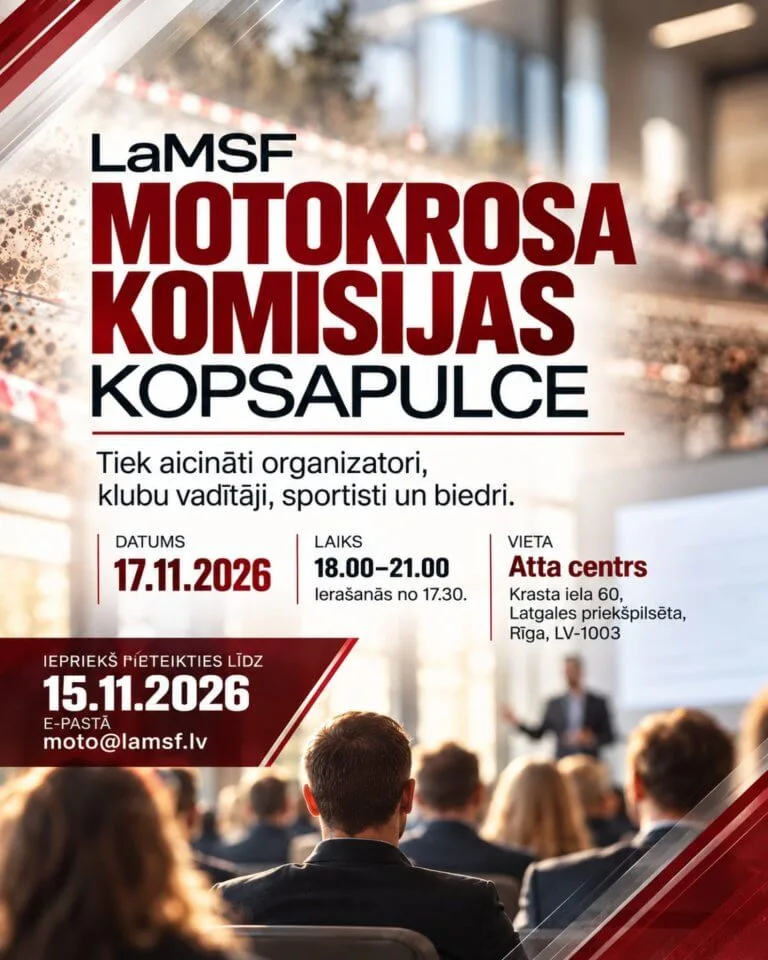 LaMSF Motokrosa komisijas kopsapulce 2026