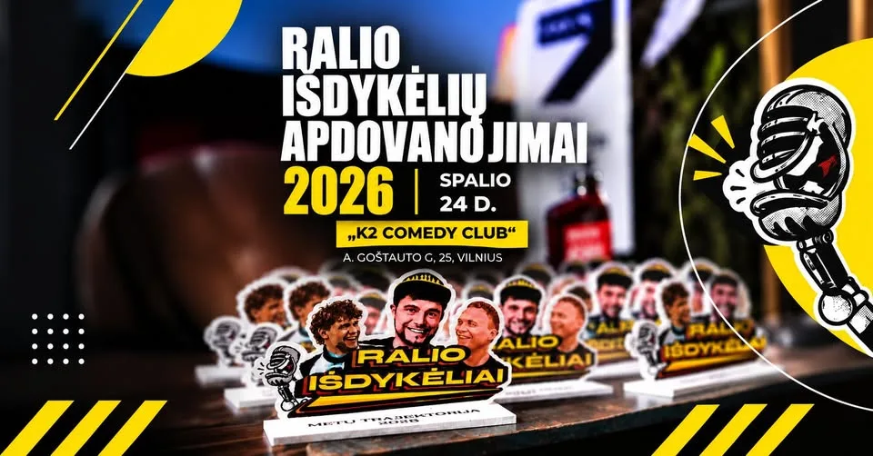 Ralio išdykėlių apdovanojimai 2026 by Gedarta