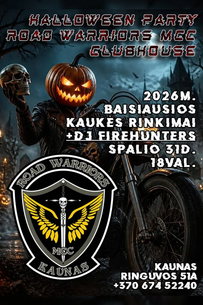 Halloween Party – Road Warriors MCC Clubhouse 2026