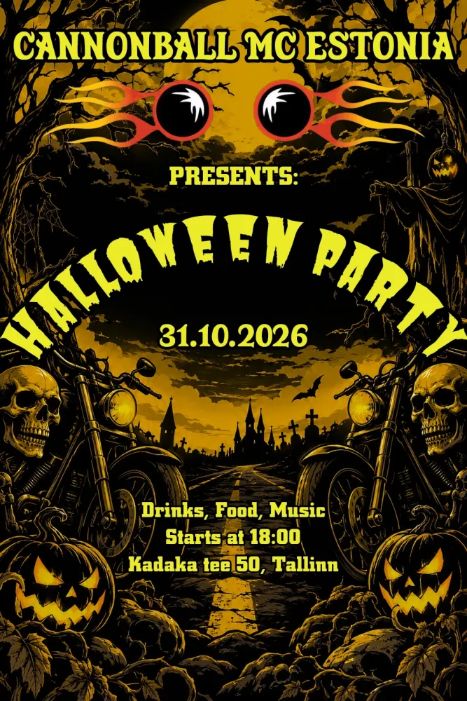 Cannonball MC Estonia Halloween Party 2026