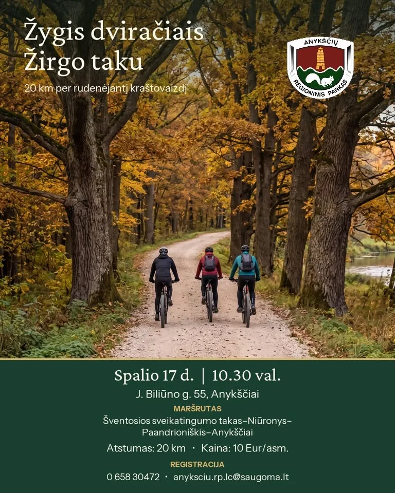 Žygis rudenėjančiu Žirgo taku dviračiais
