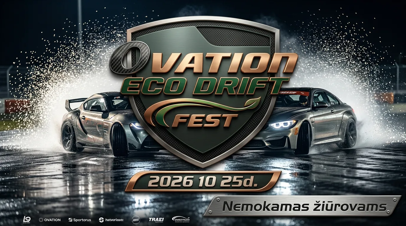 OVATION ECO DRIFT FEST / DRIFT TAXI – nemokamas žiūrovams