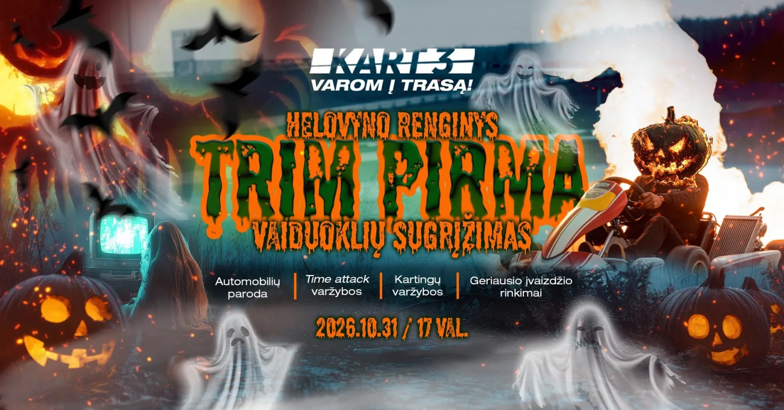Trim pirma – Vaiduoklių sugrįžimas!