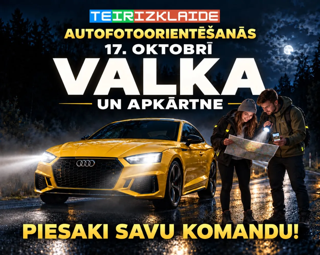 Night Car Photo Orienteering – Valka and Surroundings