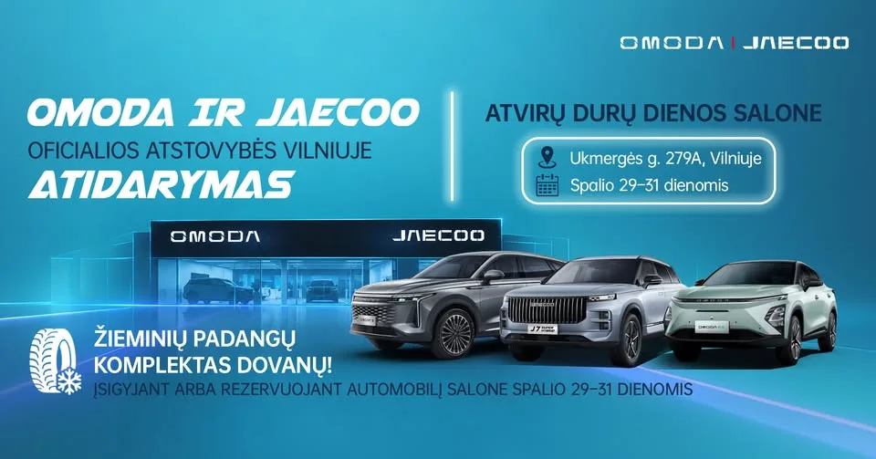 OMODA and JAECOO dealership opening – open days in Vilnius