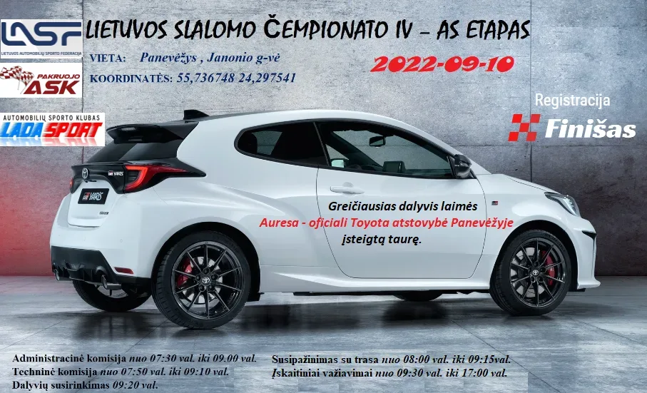 2022 M. LIETUVOS AUTOMOBILIŲ SLALOMO ČEMPIONATO IV  ETAPAS