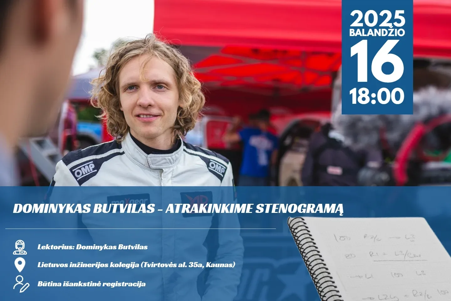 Seminaras: Dominykas Butvilas – atrakinkime stenogramą!