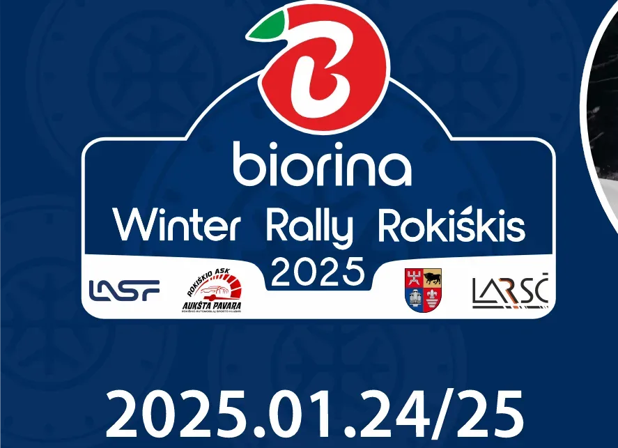 PERKELTA! 2025 m. Lietuvos automobilių ralio sprinto čempionato I etapas ,,Biorina Winter Rally Rokiškis 2025"