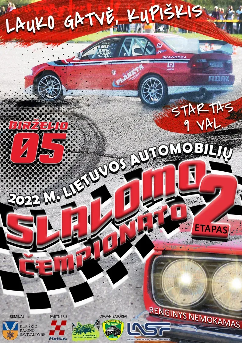 2022 M. SLALOMO ČEMPIONATO II ETAPAS